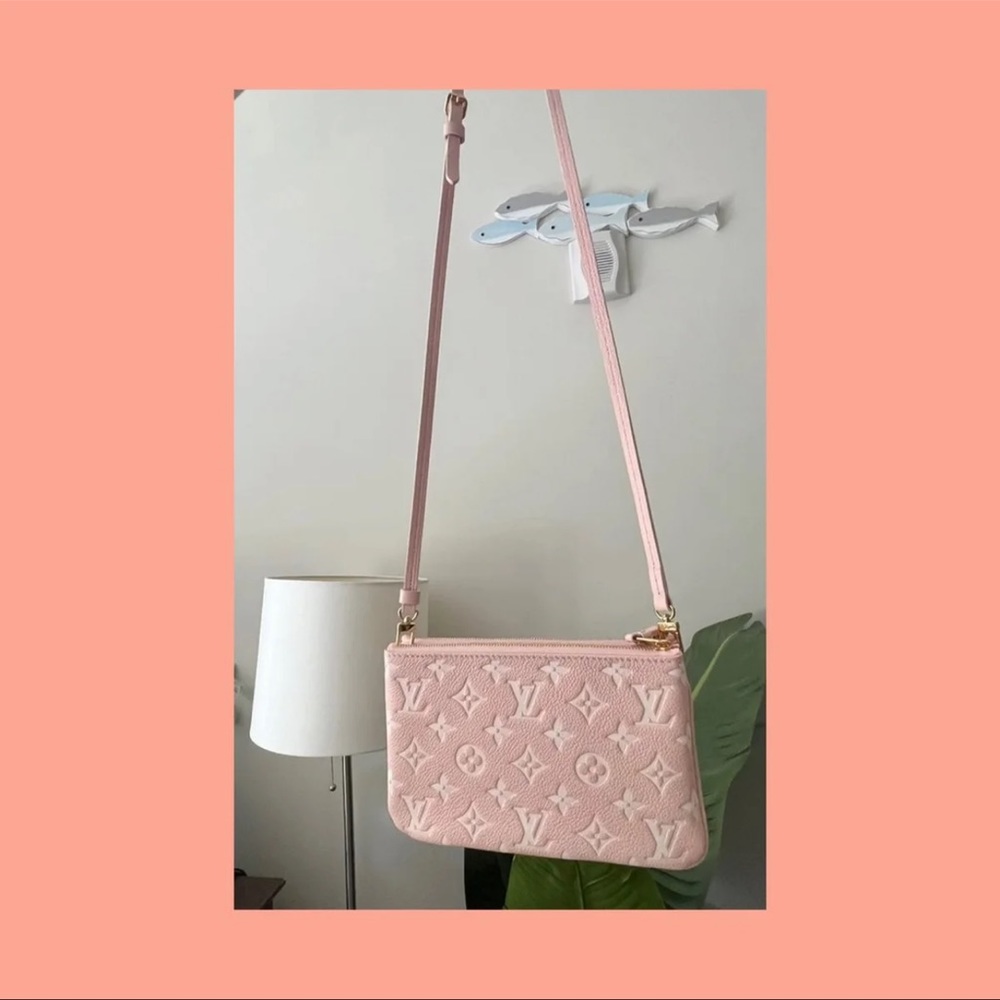 Pink Louis Vuitton Double Zip Pouchette Limited Edition - Picture 2 of 7
